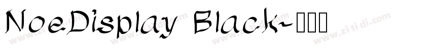 NoeDisplay Black字体转换